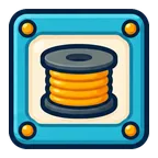 A bonus block: a little printer block with a spool on it